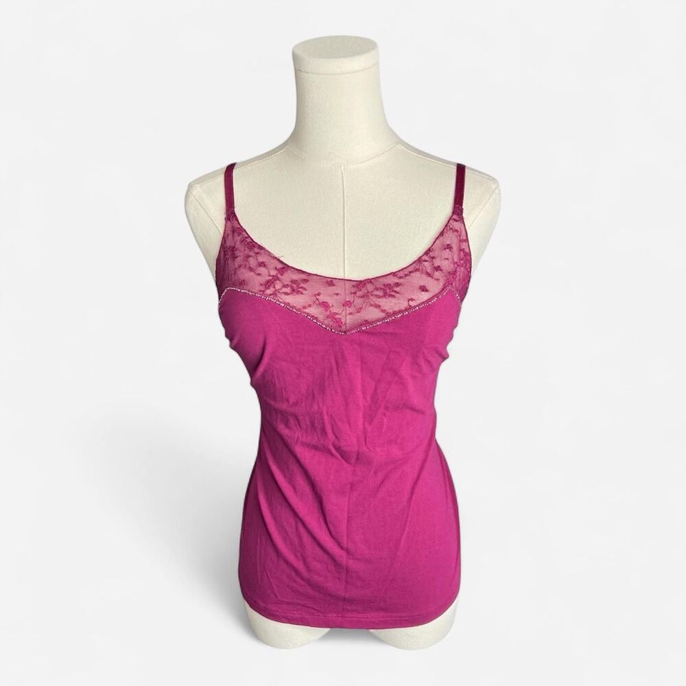 Studio 1940 Purple lace Beaded Cami Top Plus Size 18W